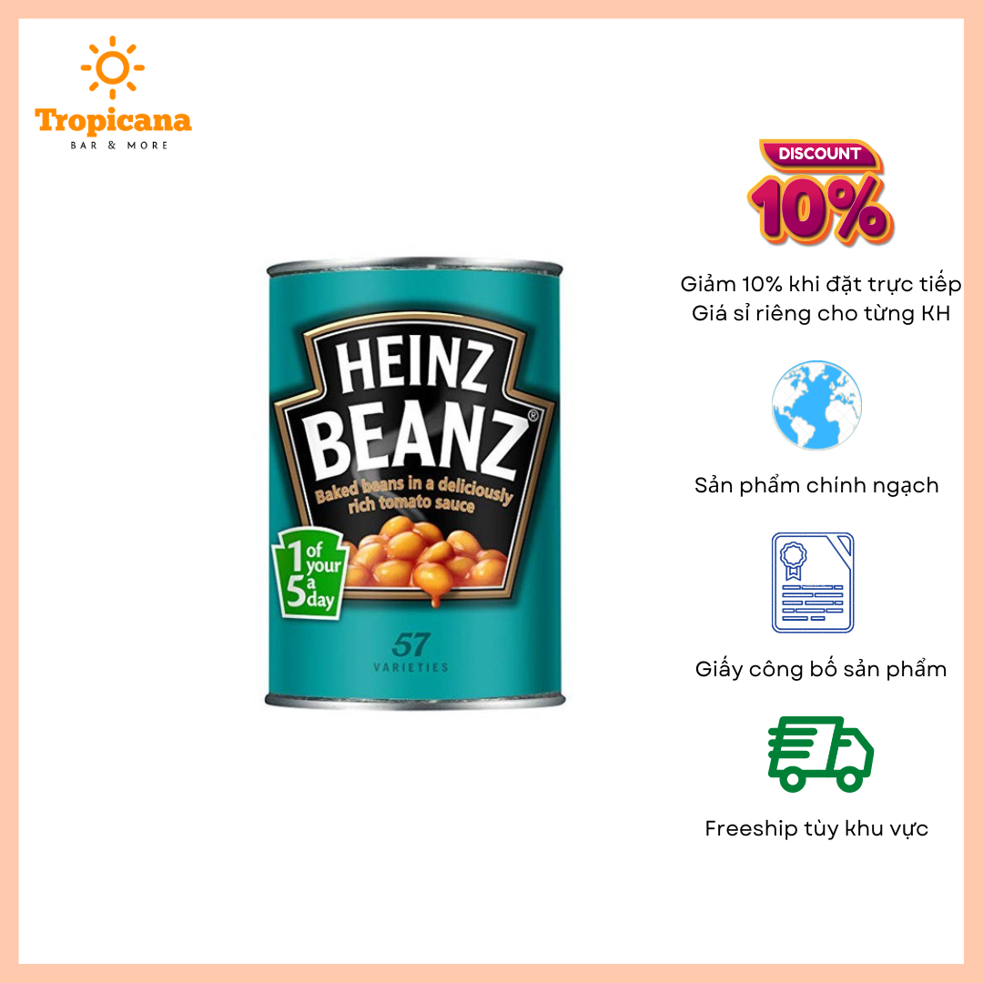  Đậu xốt cà Heinz 415gr 