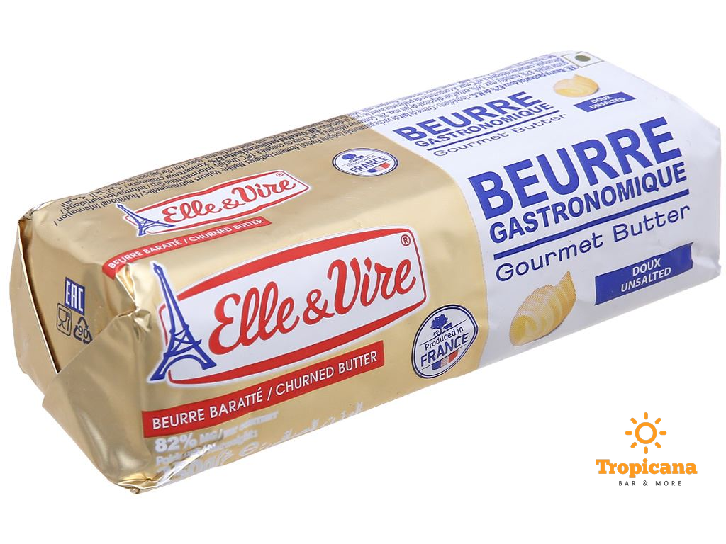  Bơ cuộn lạt Elle&Vire 82% béo - Thỏi 250gr 