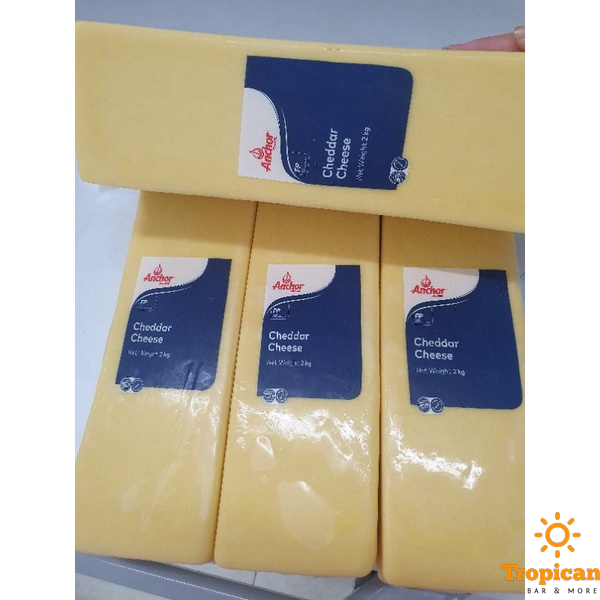  Phô mai Cheddar Anchor New Zealand - Khối 2kg 