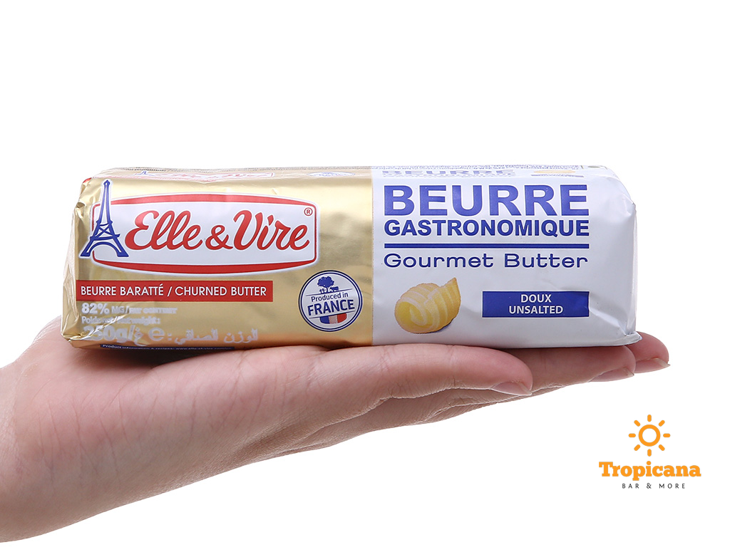  Bơ cuộn lạt Elle&Vire 82% béo - Thỏi 250gr 