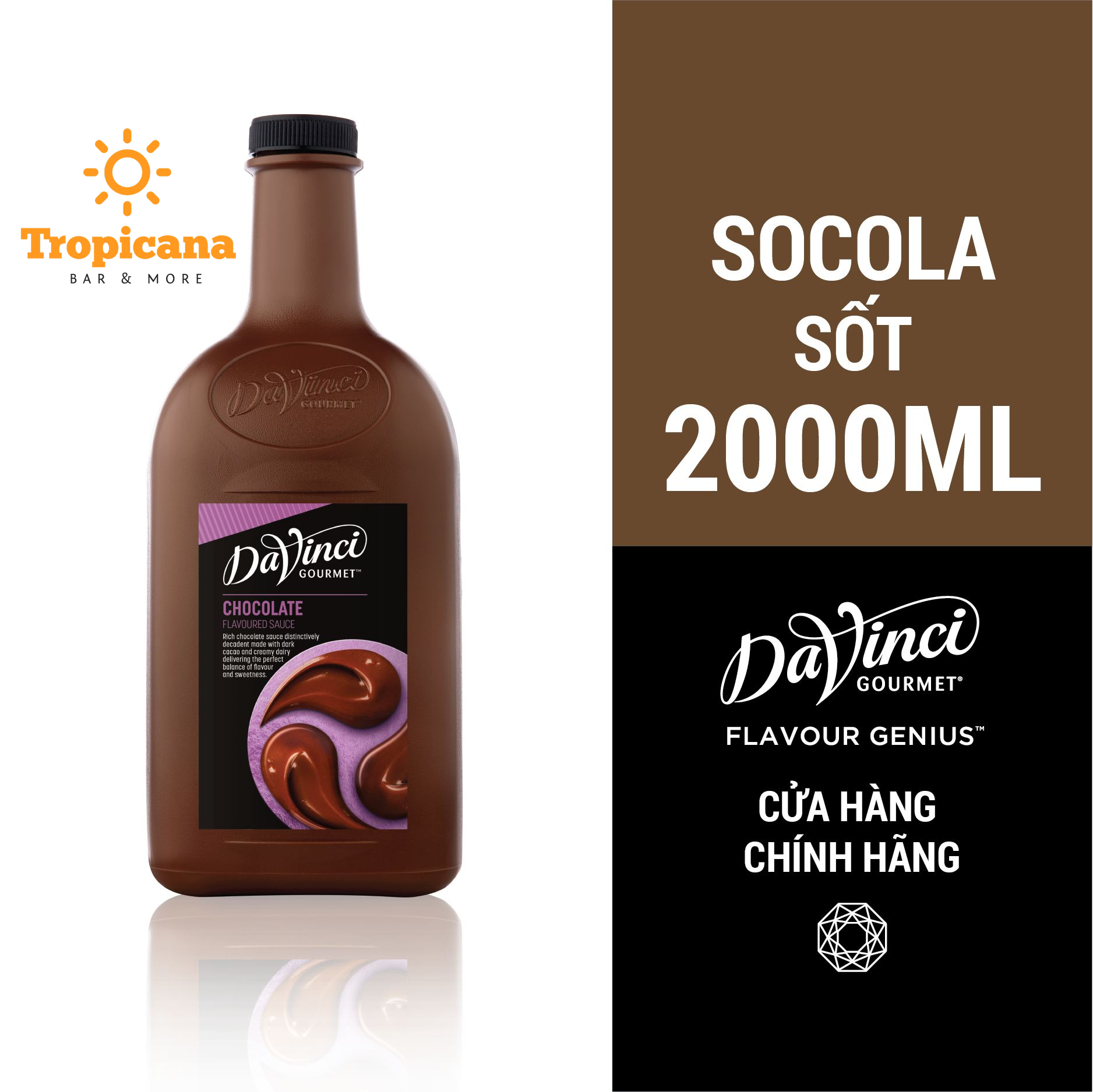  Sauce Davinci Gourmet đủ vị - Chai 2L 