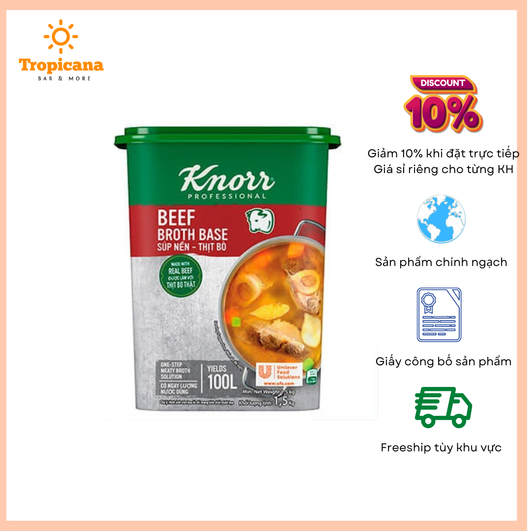  Knorr Súp Nền Thịt Bò - 1.5kg 