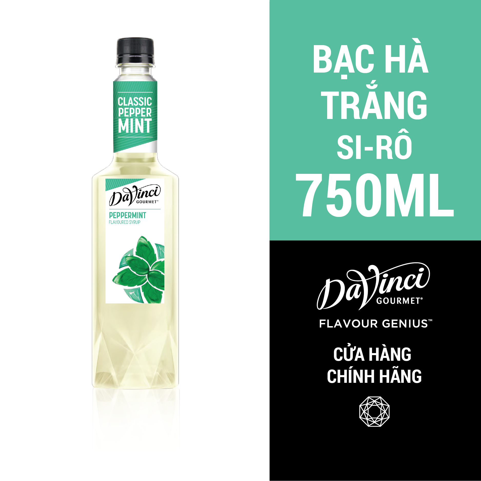  Syrup DaVinci Bạc Hà (Peppermint) - Chai 750ml 