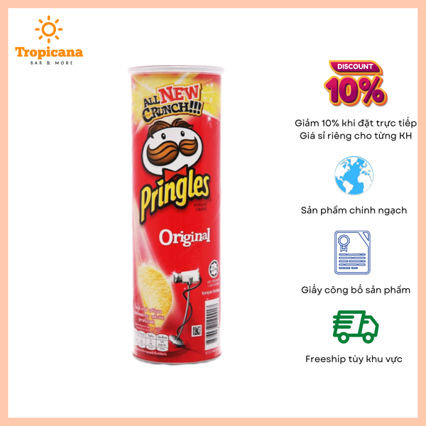  Khoai tây chiên Pringles - Lon 102gr 