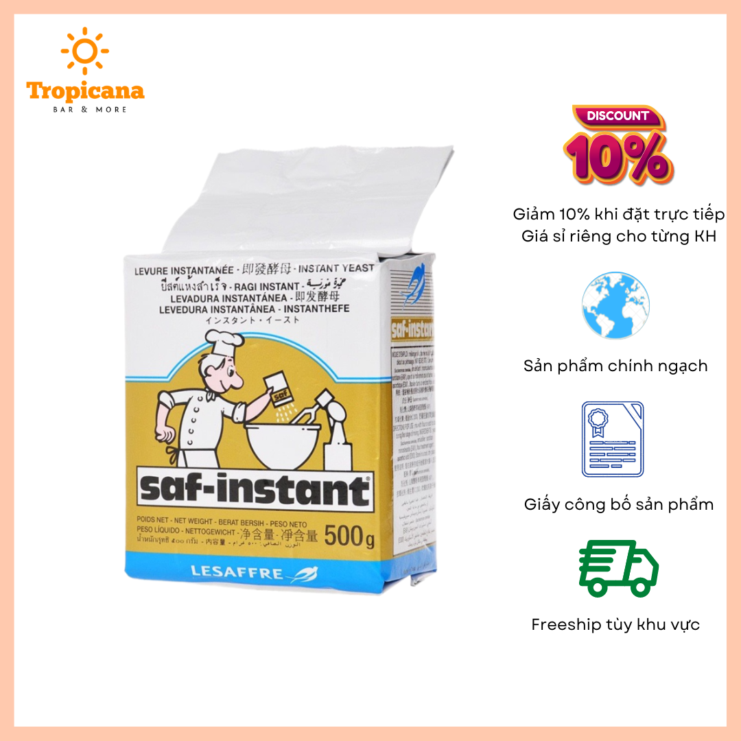  Men ngọt ông đầu bếp 500gr - Men làm bánh mì ngọt 