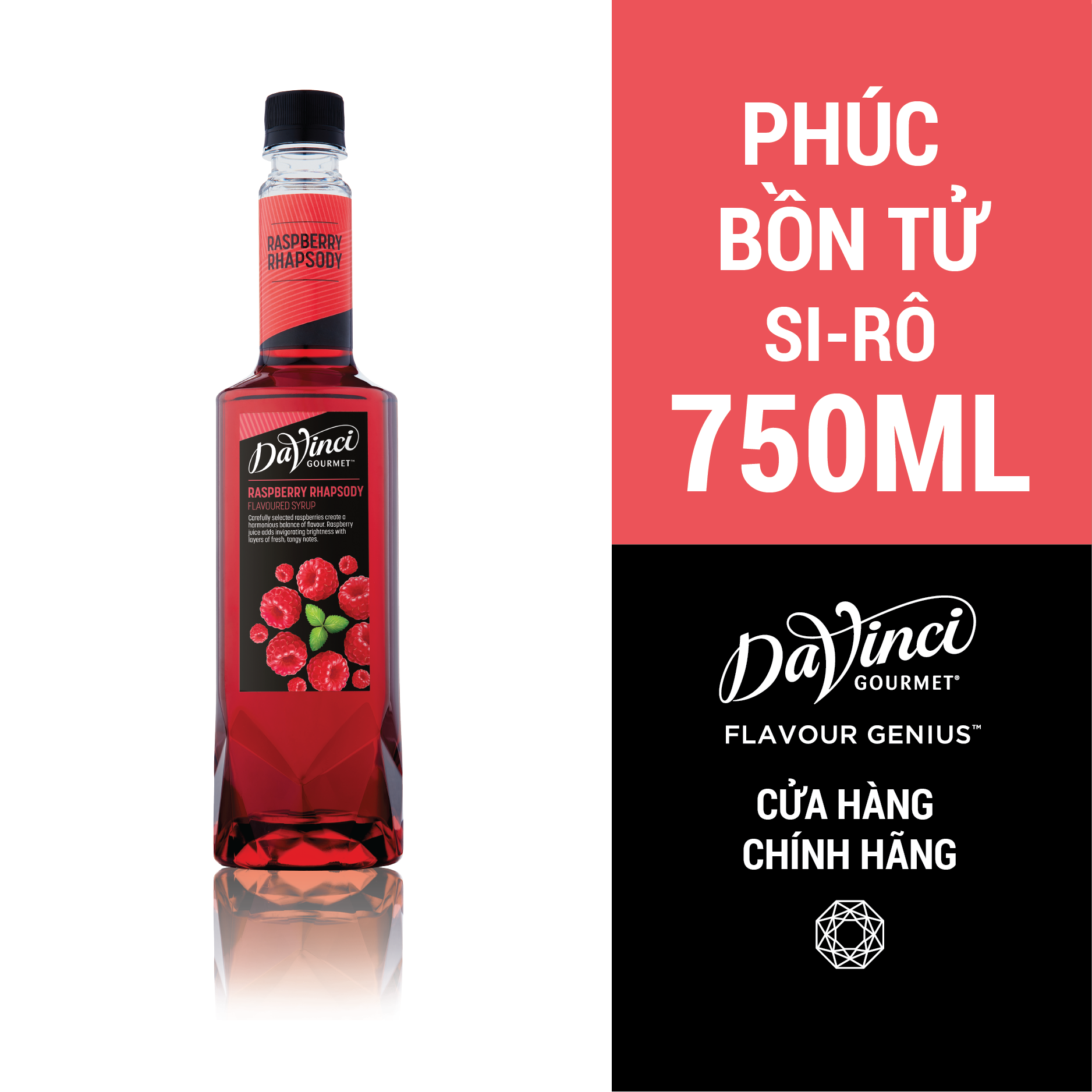  Syrup Phúc Bồn Tử DaVinci (Raspberry) - Chai 750ml 