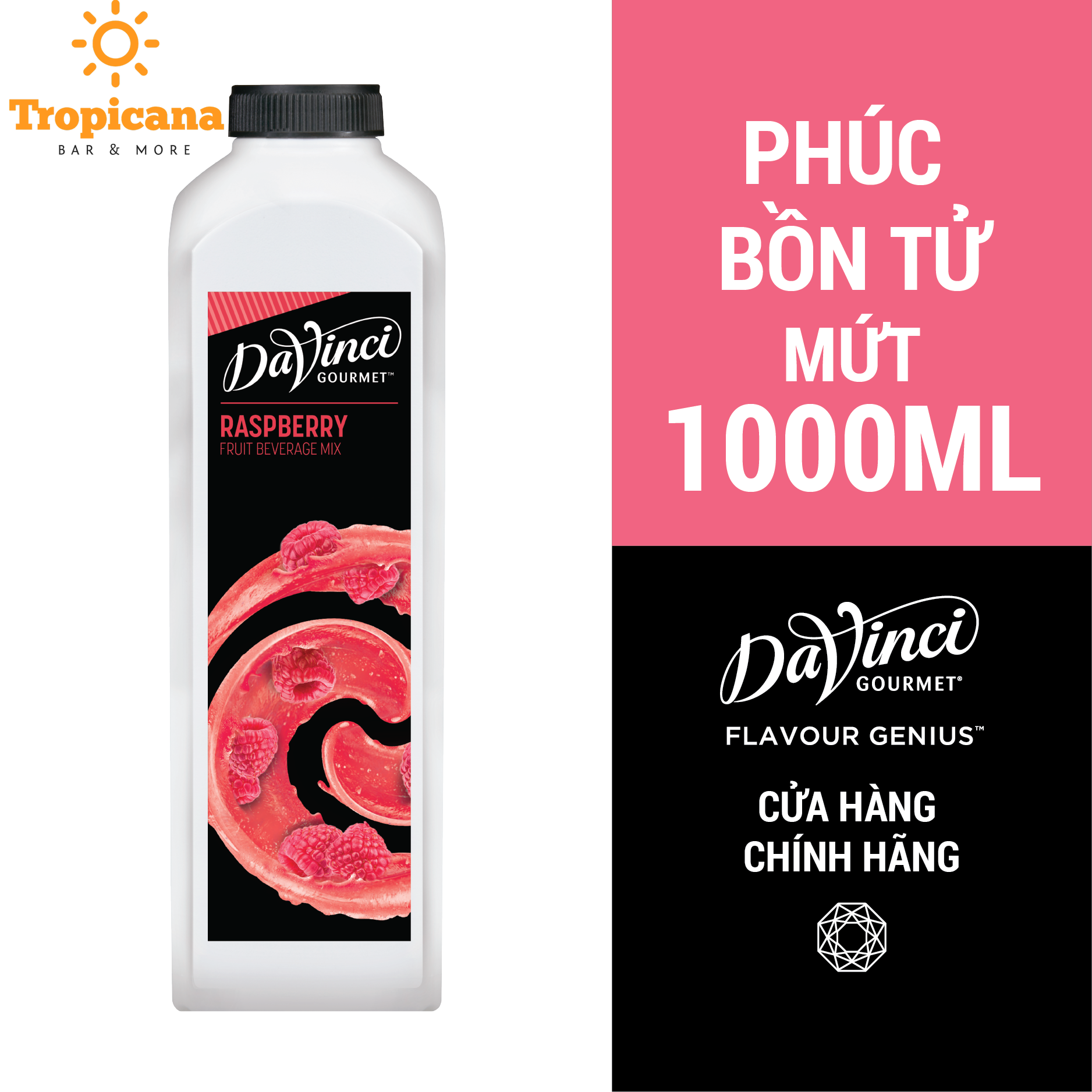 Mứt Davinci Gourmet Trái cây 5 vị - Chai 1L 