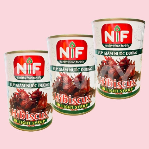 Hoa Hibiscus ( atiso đỏ)  NIF - Lon 560gr 