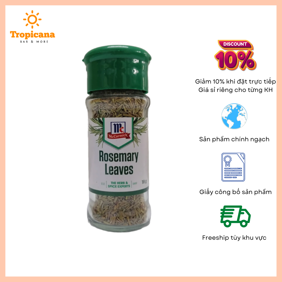  Lá hương thảo McCormick - Lọ 18g 