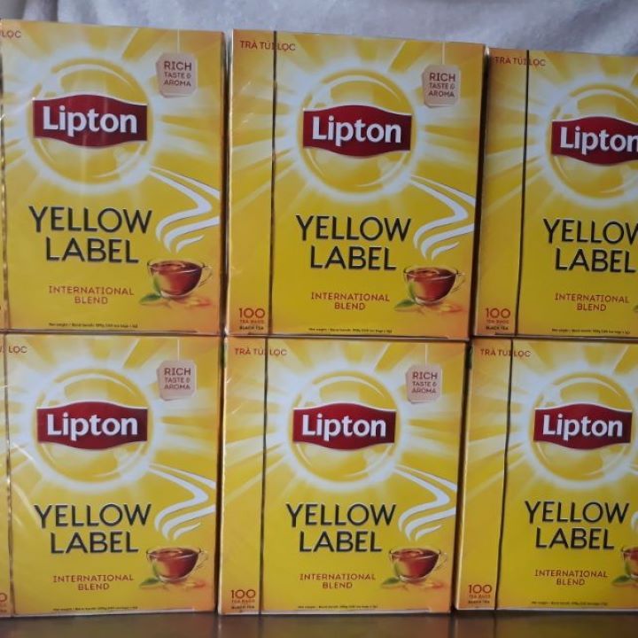  Lipton Nhãn Vàng - Hộp 100 Túi 