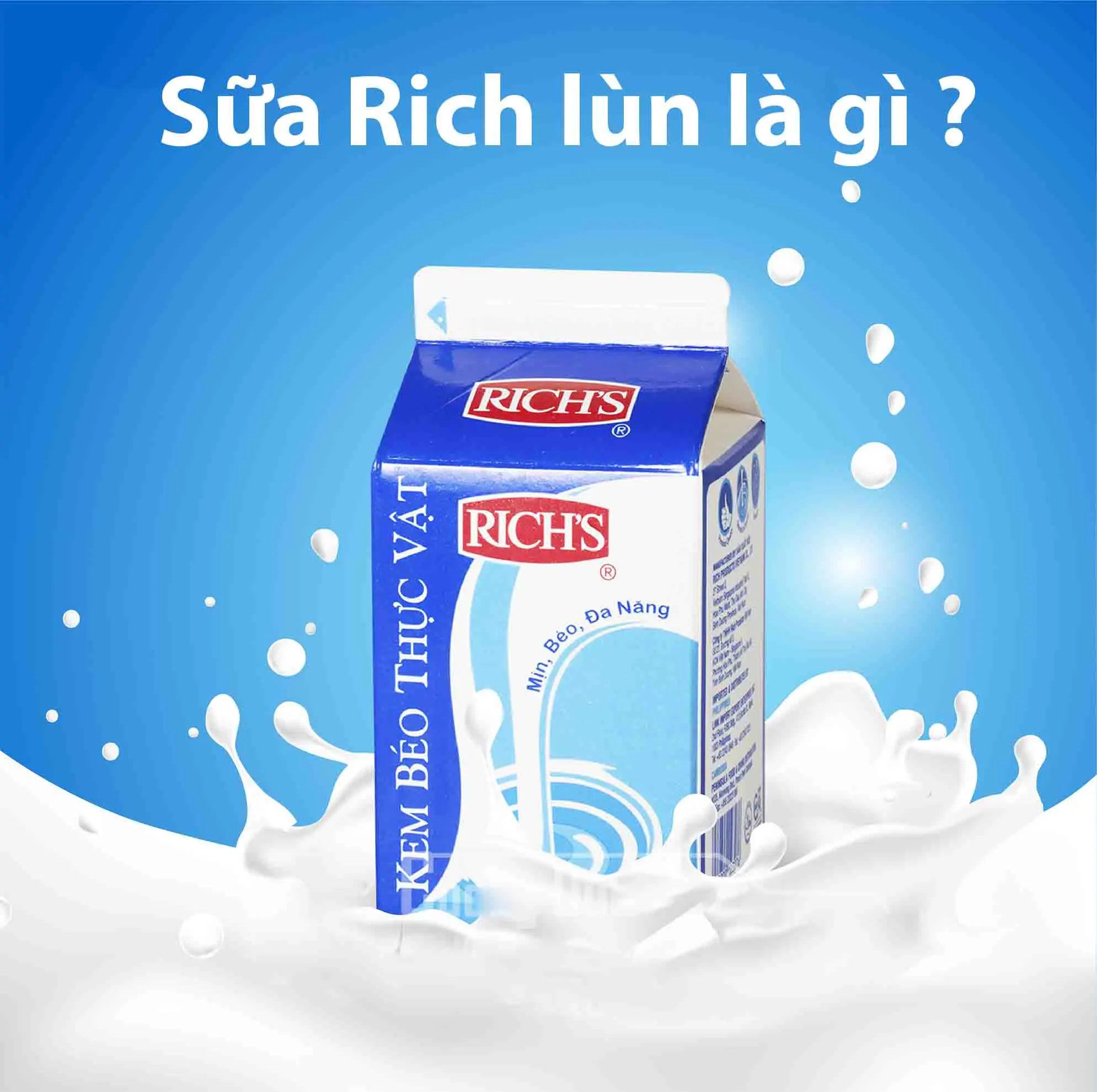  Kem béo thực vật Rich's cream - Hộp 454gr - MẪU CŨ 