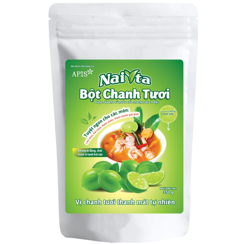  Bột cốt chanh tươi Naita - Gói 80gr & 350gr 