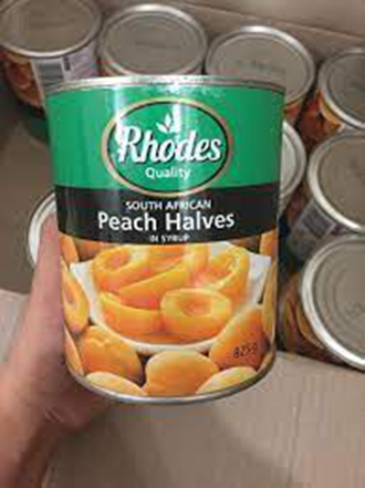  Đào ngâm Rhodes - Lon 825gr 