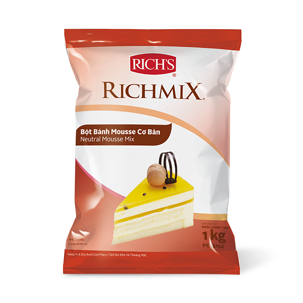  Bột Bánh Mousse Cơ Bản Richmix Túi 1Kg 