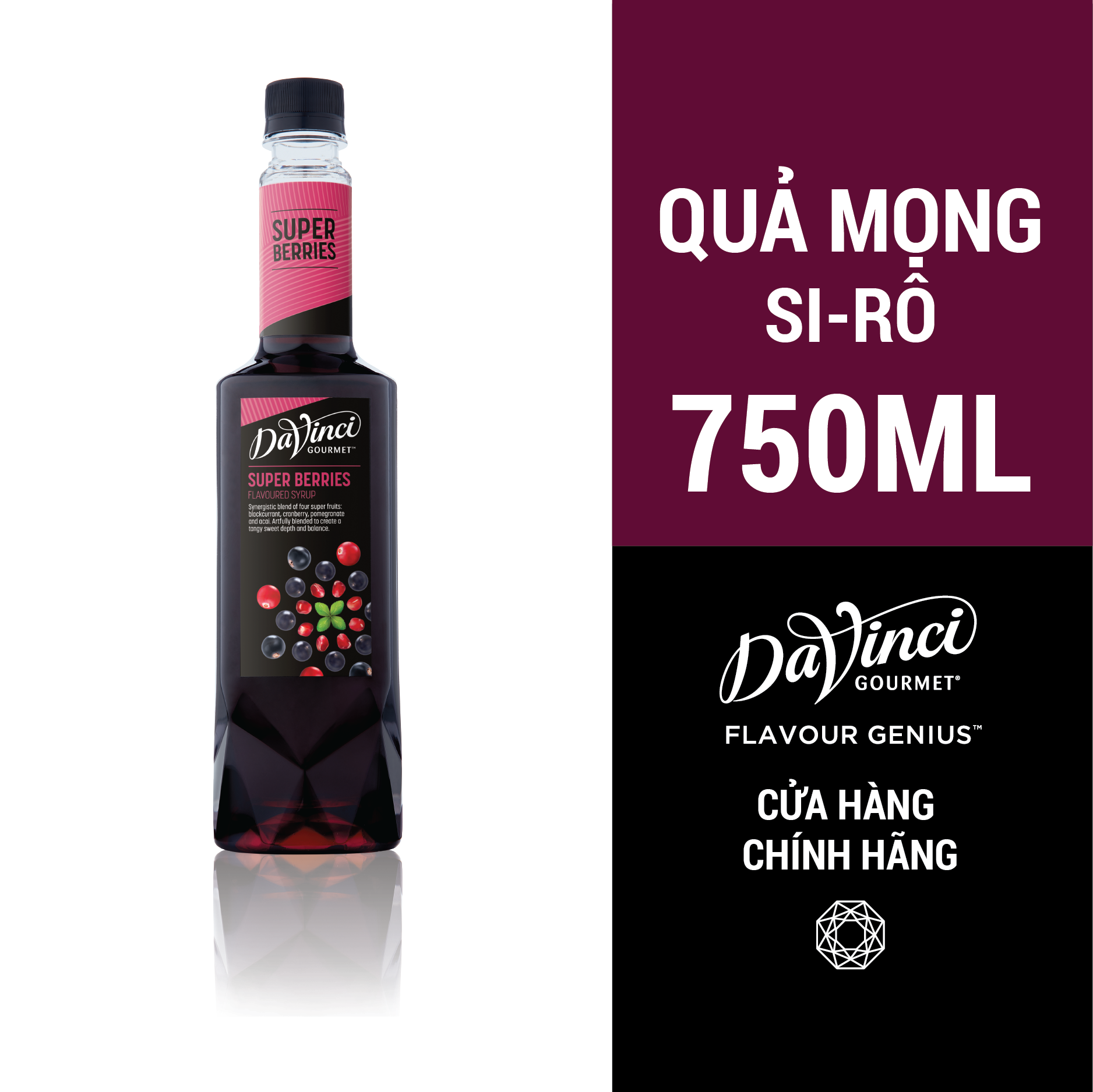  Syrup Hỗn Hợp DaVinci (Super Berries) - Chai 750ml 