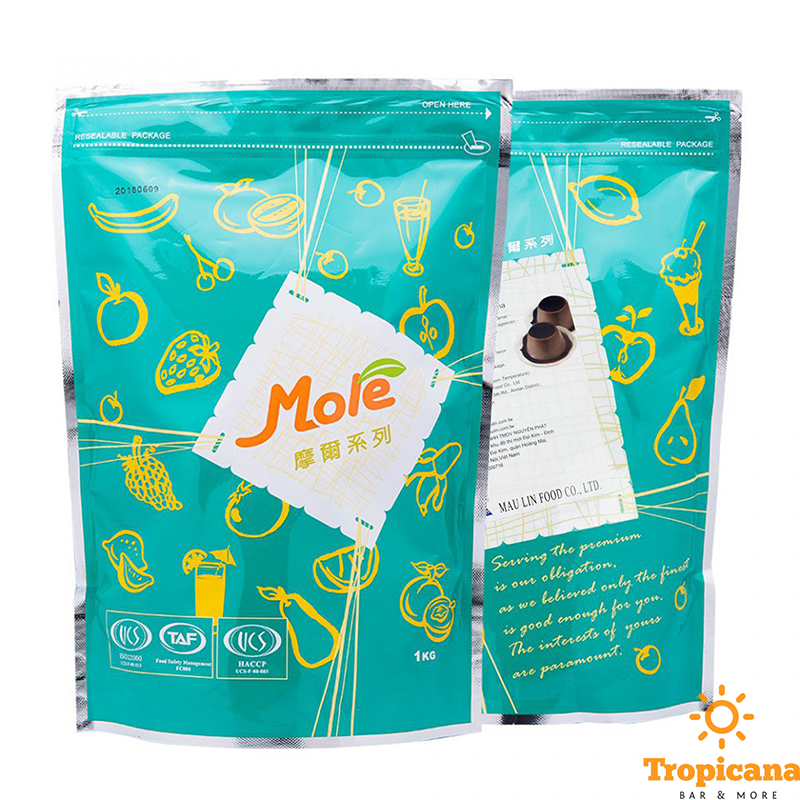  Bột bánh flan đủ vị (bột Pudding đủ vị) Mole Đài Loan - Bịch 1kg 