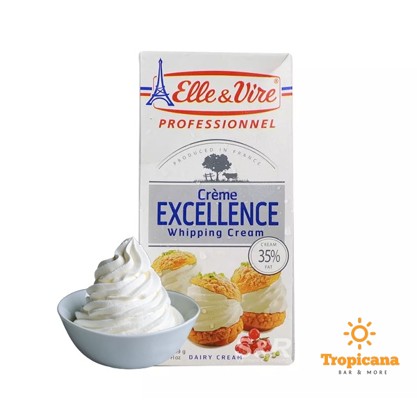 Kem Sữa Tươi Whipping Cream Elle & Vire Excellence - Hộp 1L 