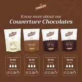  Couverture Chocolate đen nguyên chất nút 57.7% Van Houten -Gói 1.5kg [KHÁCH ĐẶT HỎA TỐC TRÁNH CHẢY SOCOLA] 
