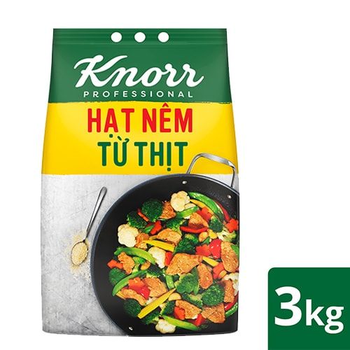  Knorr Hạt Nêm Từ Thịt - Gói 3kg 