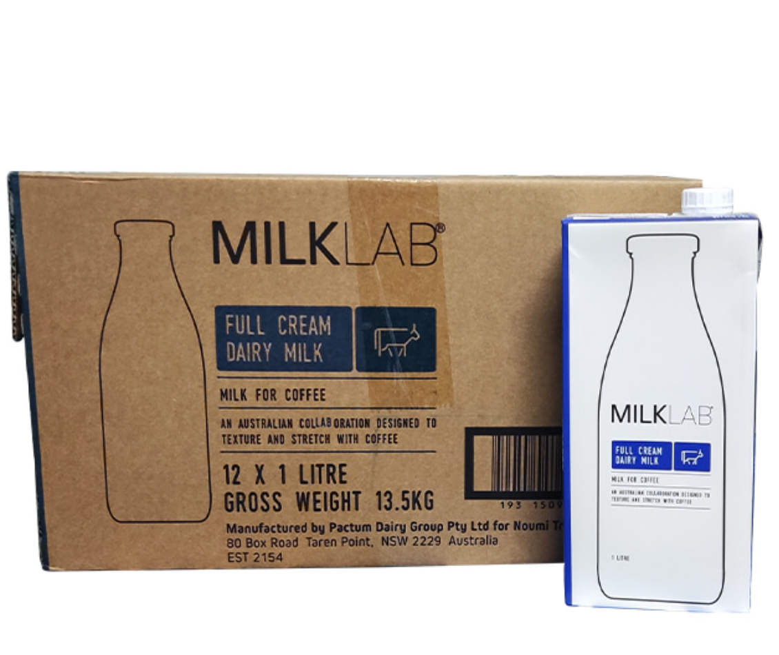  Sữa Tươi Tiệt Trùng MilkLab Nguyên Kem - Hộp 1L 
