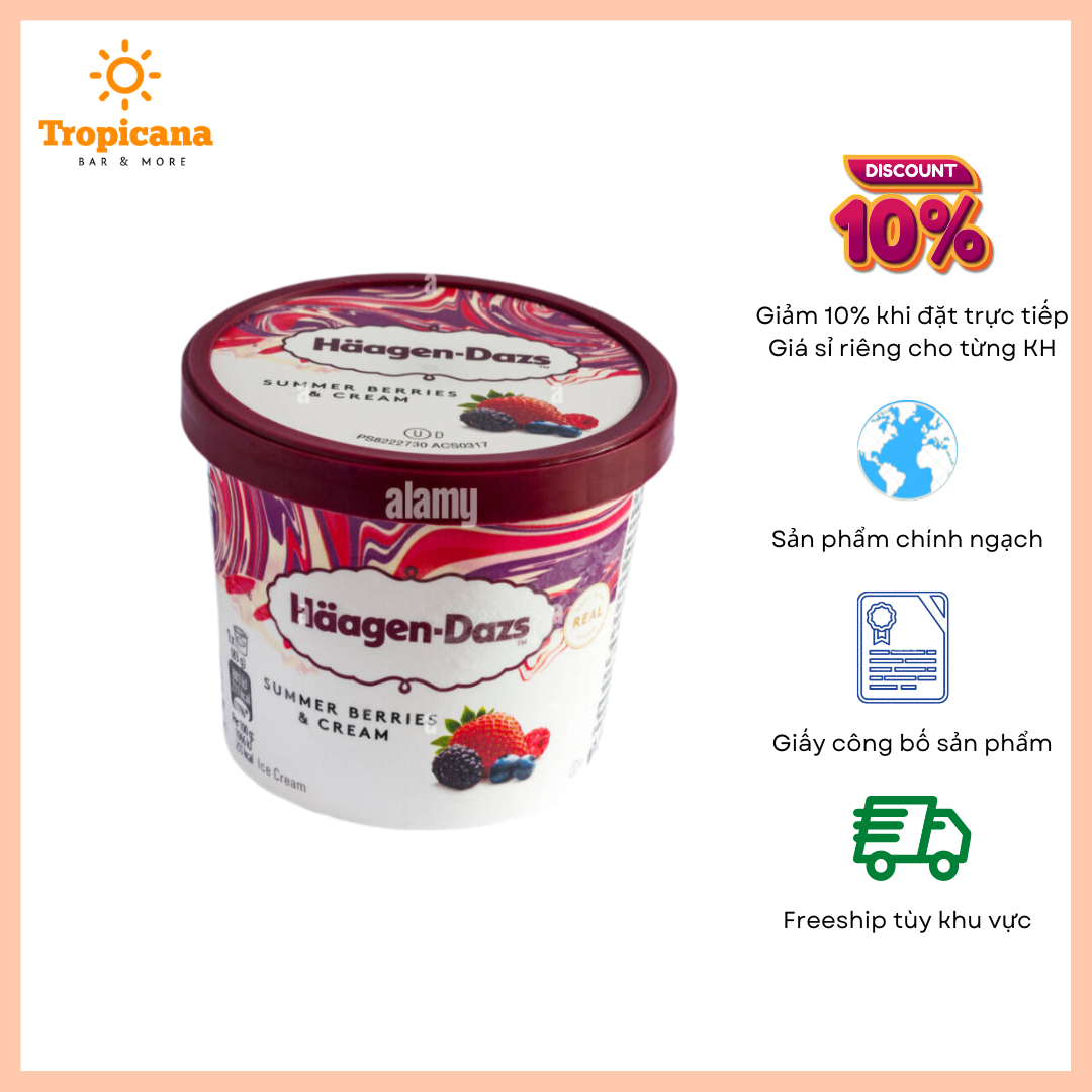  Kem Haagen-Dazs Mini cup - Hộp 100ml 
