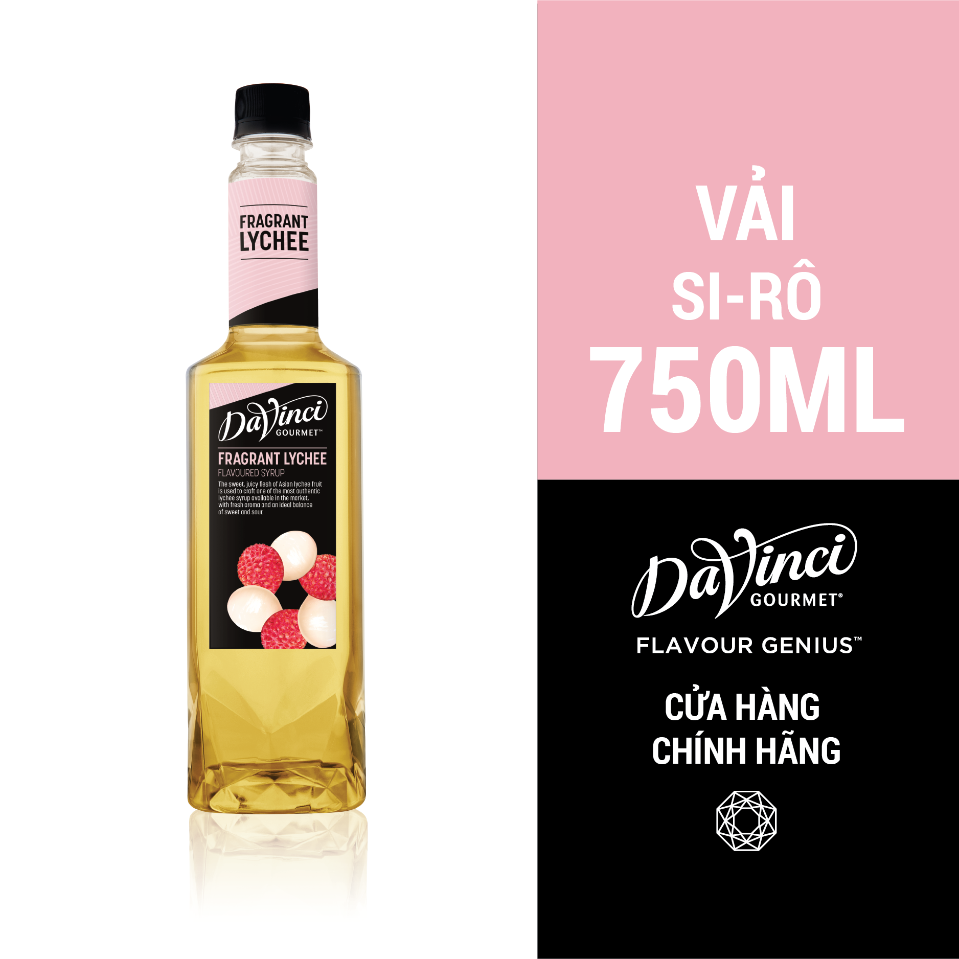  Syrup Vải DaVinci (Lychee) - Chai 750ml 