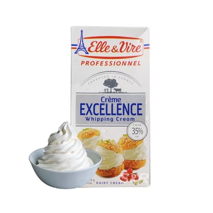  Kem Sữa Tươi Whipping Cream Elle & Vire Excellence - Hộp 1L 