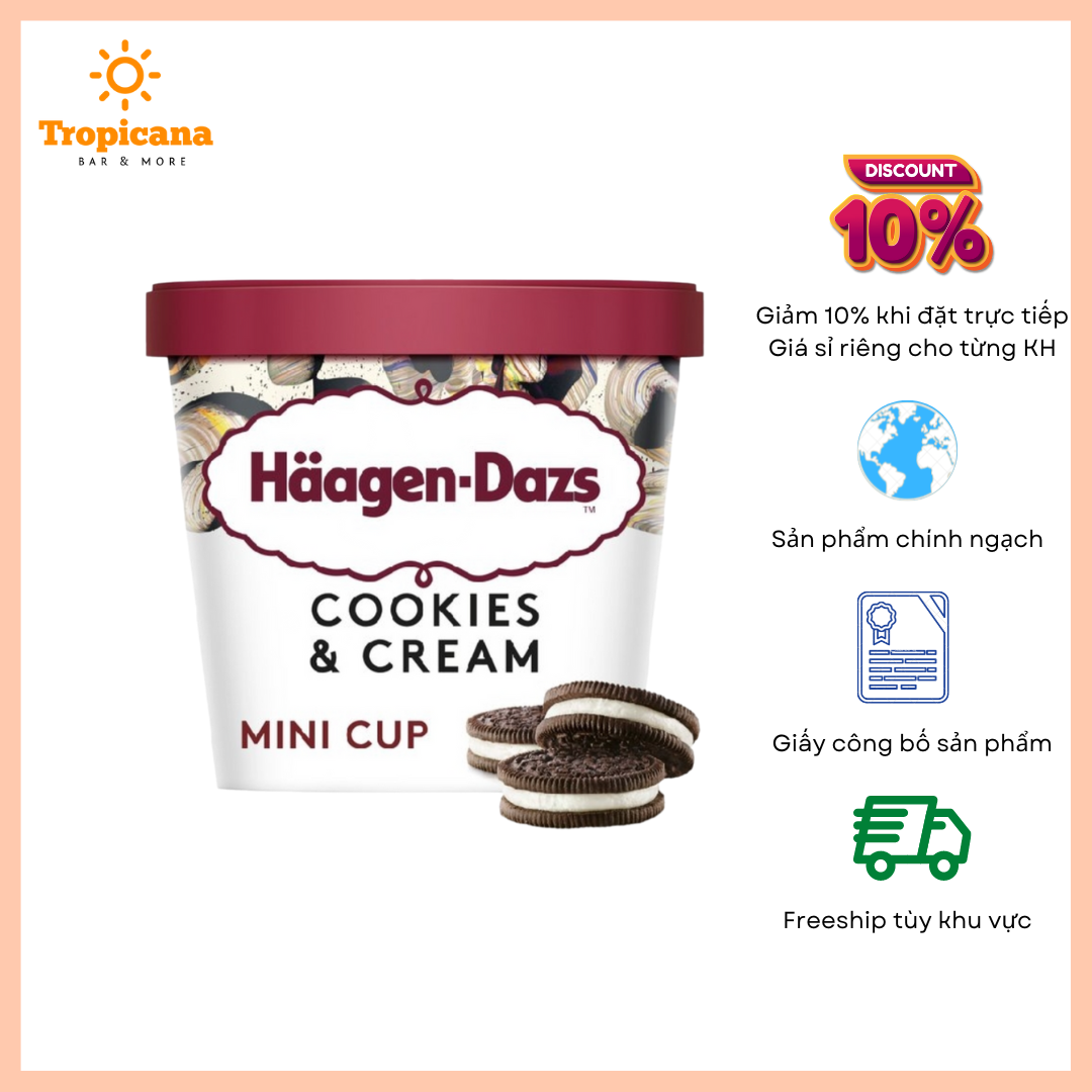  Kem Haagen-Dazs Mini cup - Hộp 100ml 