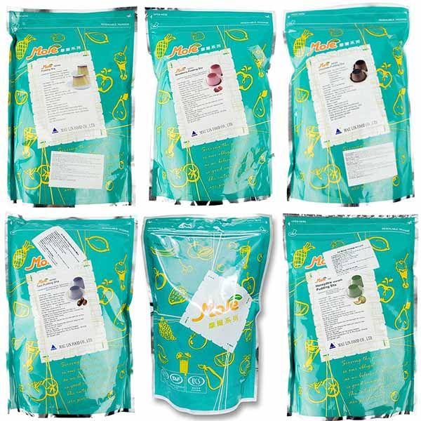  Bột bánh flan đủ vị (bột Pudding đủ vị) Mole Đài Loan - Bịch 1kg 