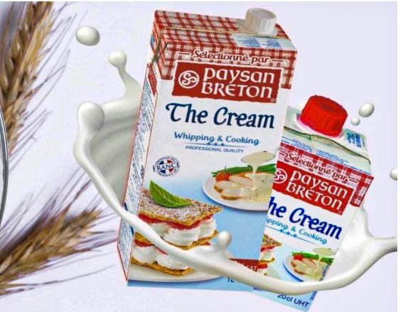  Kem sữa Whipping Cream Paysan Breton - Hộp 1L 