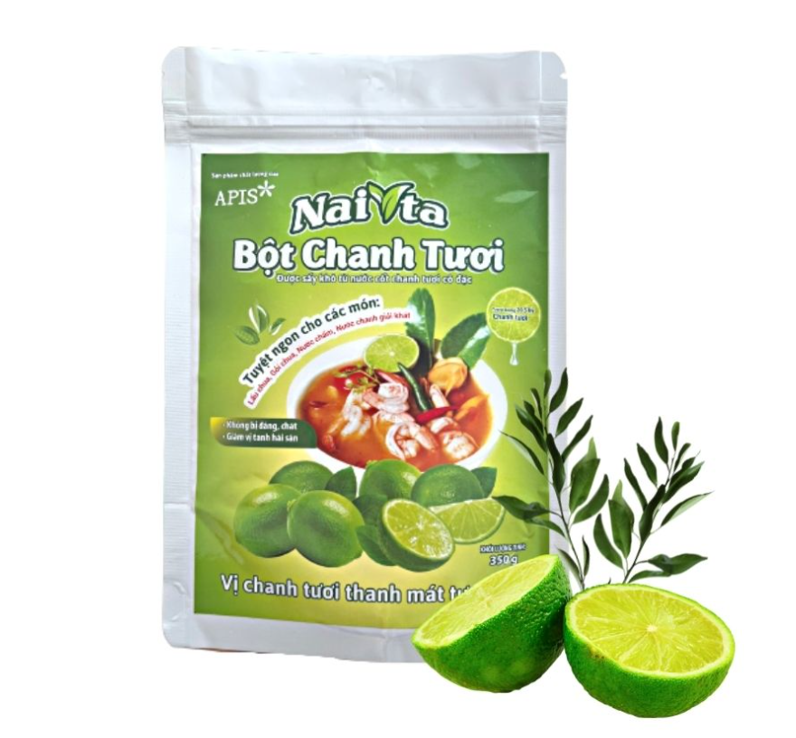  Bột cốt chanh tươi Naita - Gói 80gr & 350gr 
