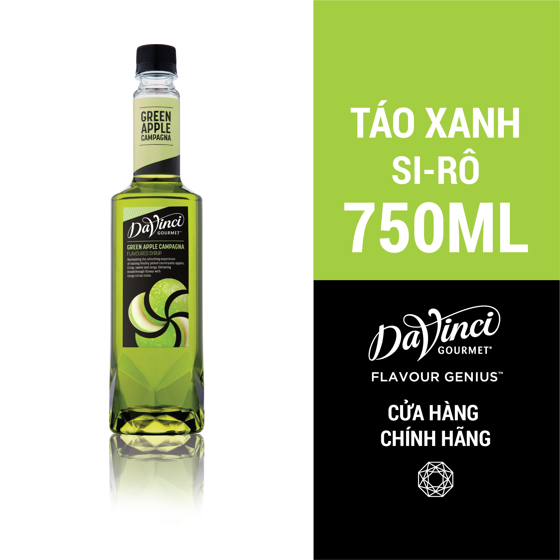  Syrup Táo Xanh DaVinci (Green Apple) - Chai 750ml 