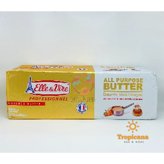  Bơ lạt khối Elle & Vire 82% béo - Khối 2.5kg 