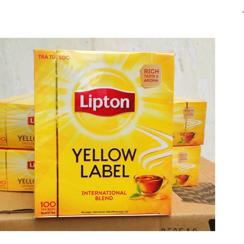  Lipton Nhãn Vàng - Hộp 100 Túi 