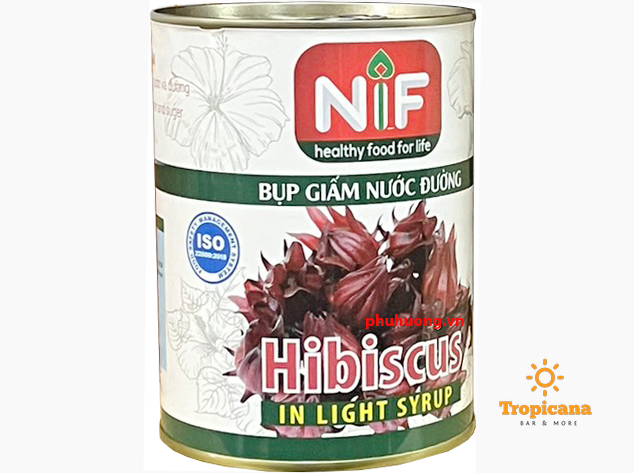  Hoa Hibiscus ( atiso đỏ)  NIF - Lon 560gr 