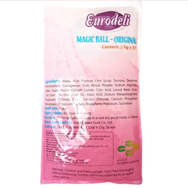  TRÂN CHÂU 3Q EURODELI NGUYÊN VỊ - Bịch 2kg 