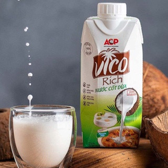  Nước cốt dừa Vico - Hộp 330ml 