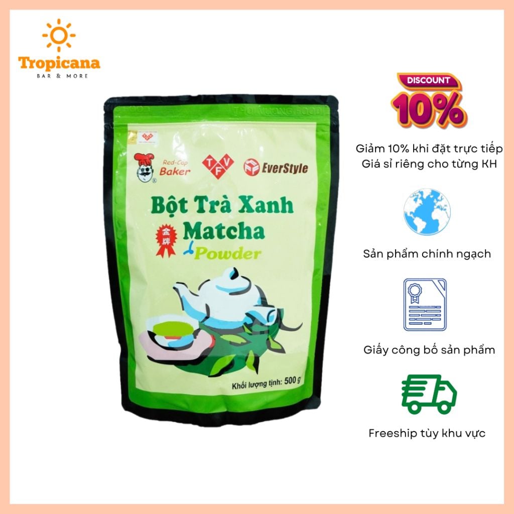  Bột Trà xanh - Bột Matcha Đài Loan 