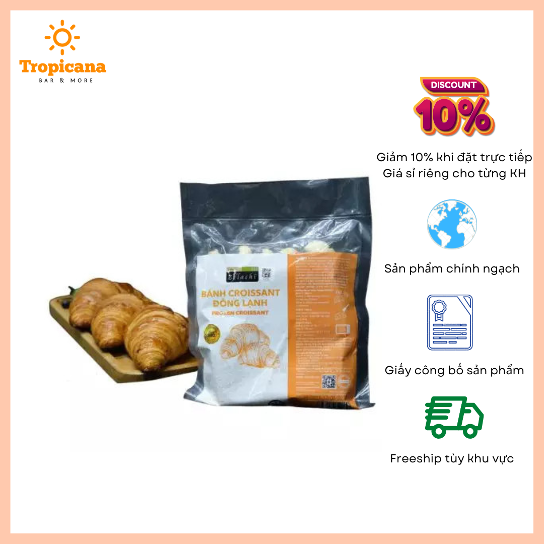  Bánh Croissant đông lạnh Bottega Zelachi - Bịch 60g 