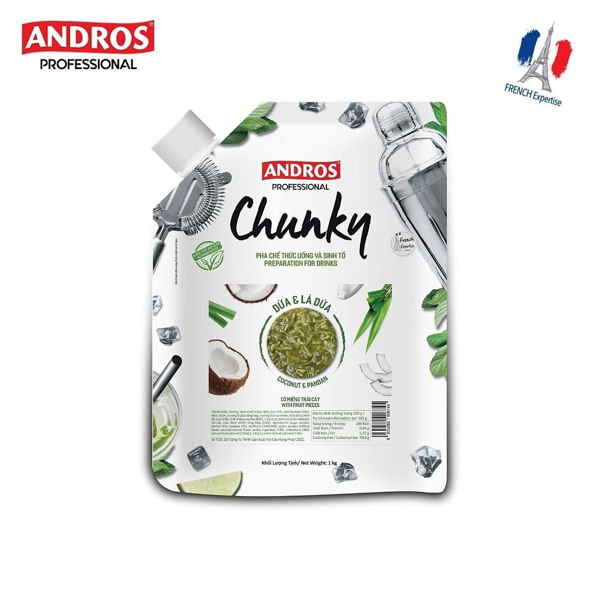  Mứt Trái Cây Chunky 18 Vị - Bịch 1Kg 