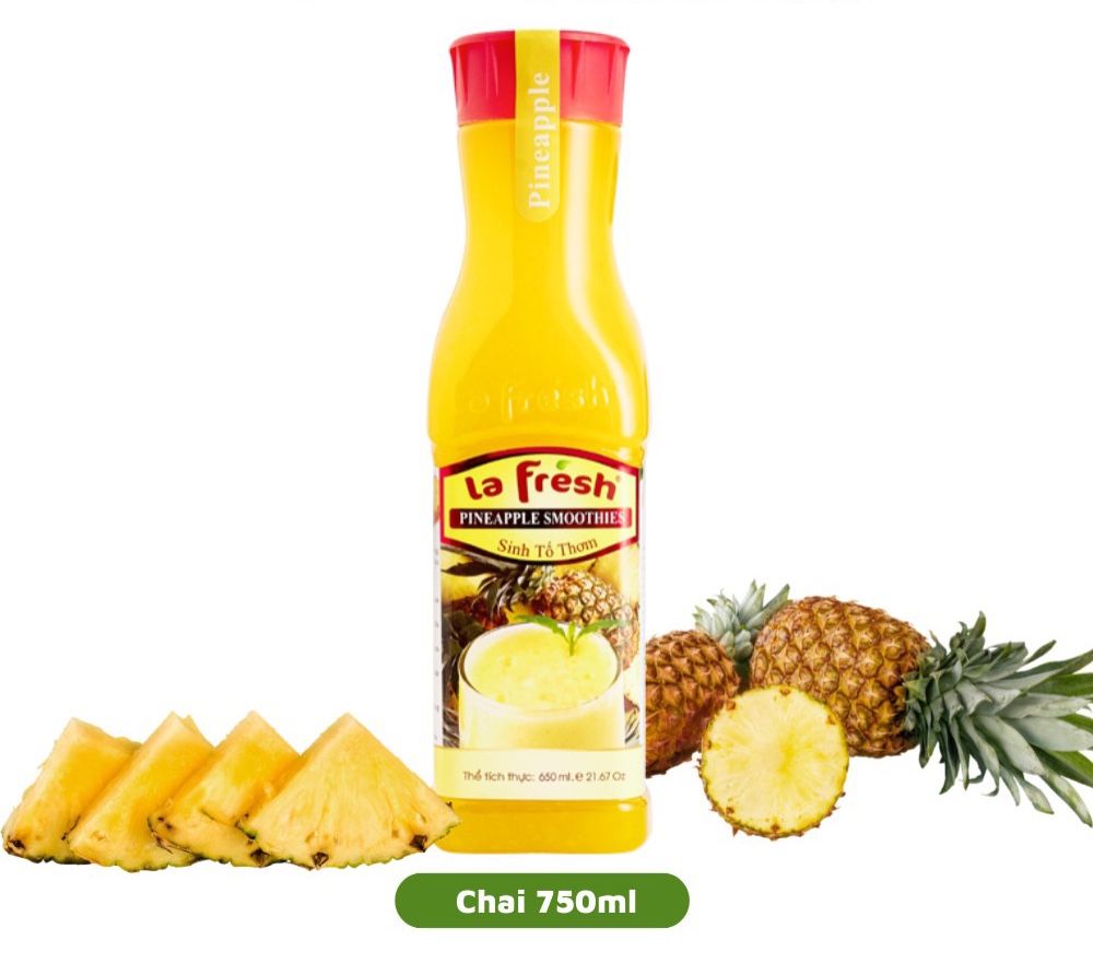 Sinh Tố trái cây La Frésh đủ vị - Chai 650ml 
