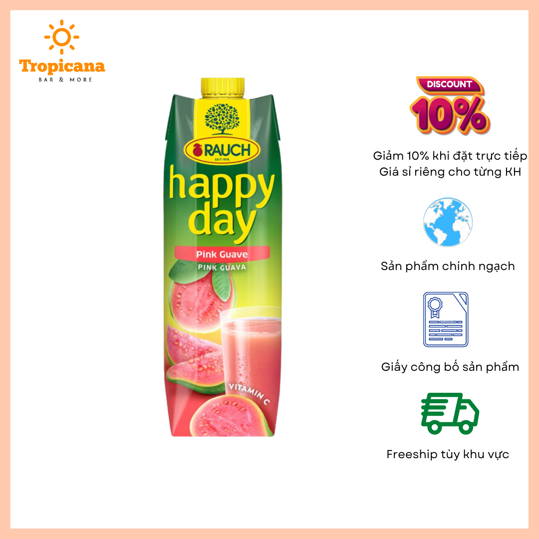  Nước ép hoa quả Rauch Happy Day - Hộp 1L 