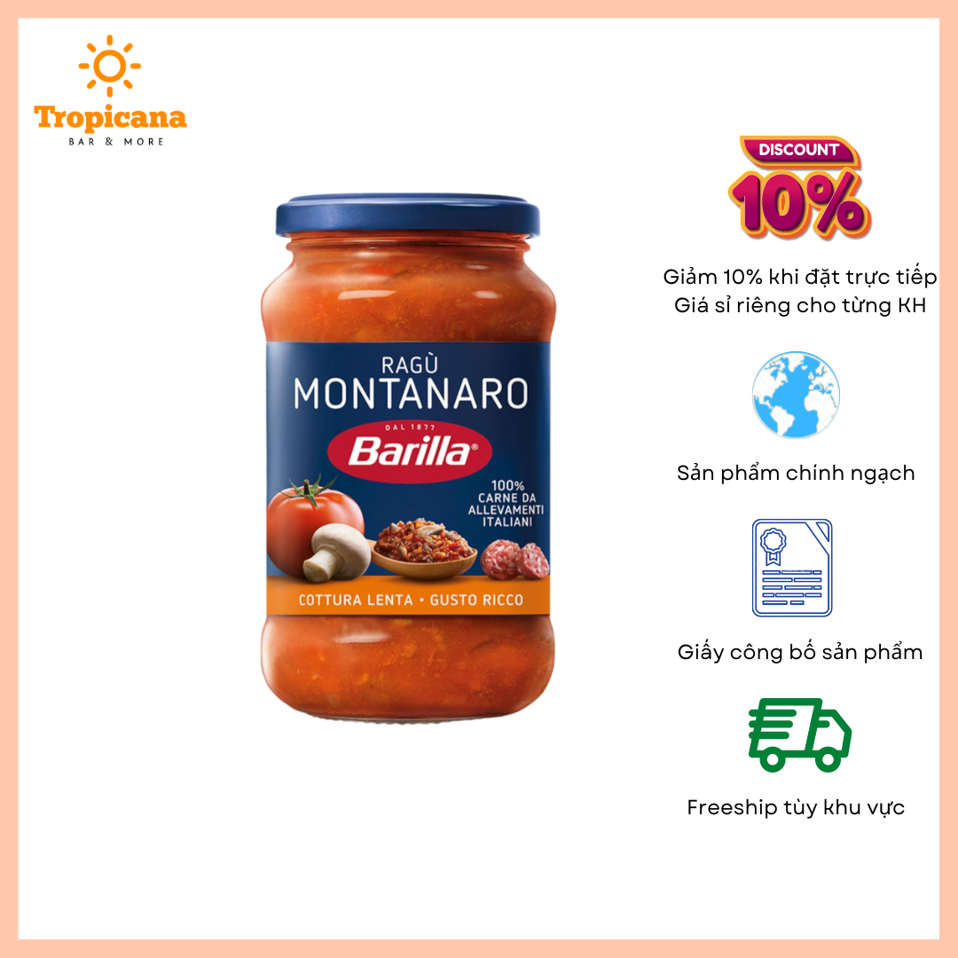  Sốt cà chua Ragu Motanaro - 400gr 