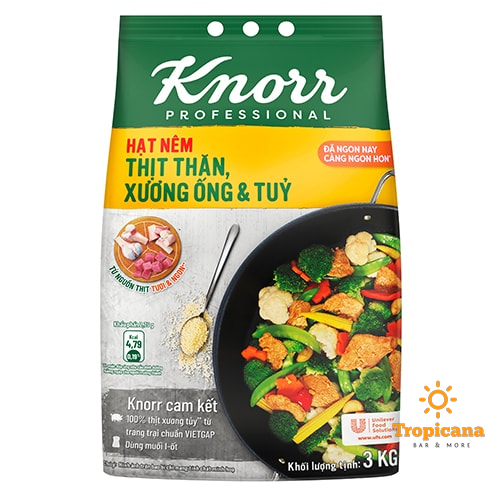  Knorr Hạt Nêm Từ Thịt - Gói 3kg 