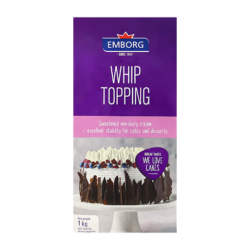  Kem Whip Topping Emborg - Hộp 1L 