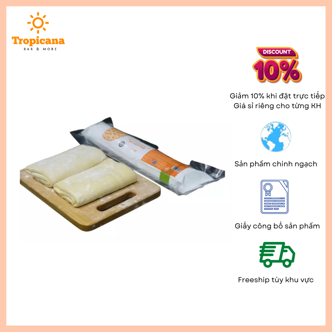  Tấm cán bánh ngàn lớp có men/không men Bottega Zelachi 1kg 