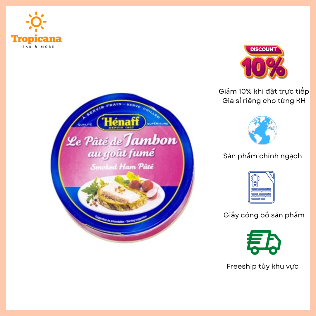  Pate Ham xông khói Henaff 130gr 