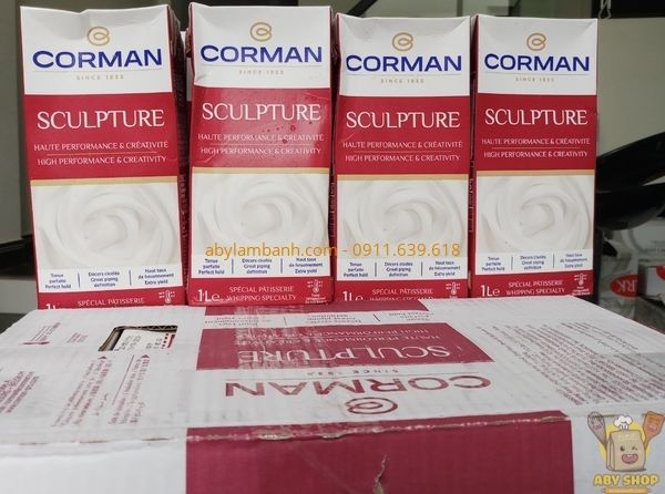  Kem sữa Corman Sculpture - Hộp 1L 
