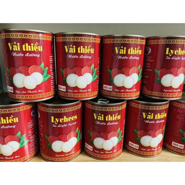  Vải ngâm Thanh Hà - Lon 565gr 