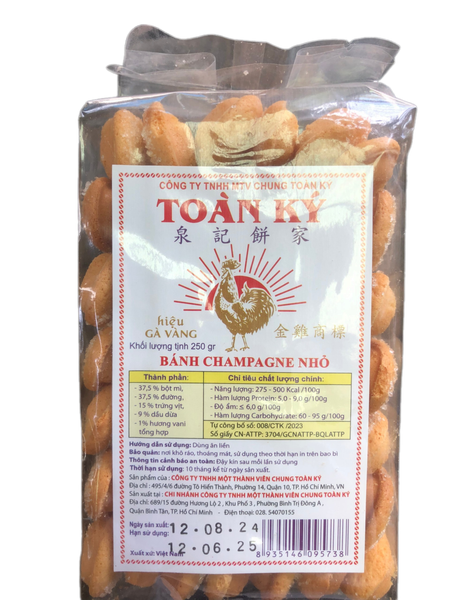  Bánh Champagne có đường Toàn Ký 250g - Nguyên liệu làm Tiramisu - Bánh sâmpanh / Bánh ladyfinger 